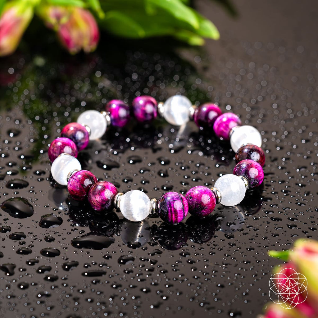 Pink Galaxy Tiger’s Eye Bracelet - Shape Your Future
