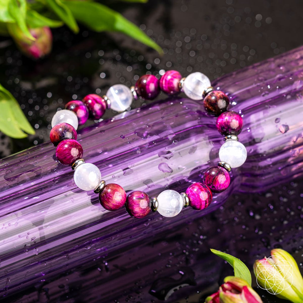 Pink Galaxy Tiger’s Eye Bracelet - Shape Your Future
