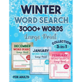 Winter Word Search 3000 + Words Puzzle Book Large Print
