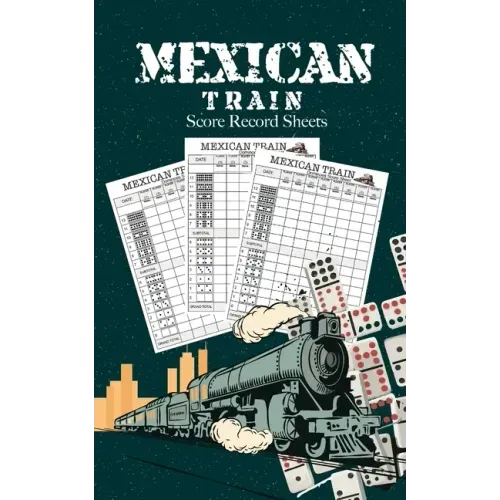 Mexican Train Score Record Sheets: Small size pads were great. Mexican Train Score Record Dominoes Scoring Game Record Level Keeper Book, size 5x8 inc