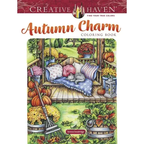 Creative Haven Autumn Charm Coloring Book