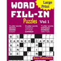 Large Print Word Fill-in Puzzles