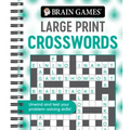 Brain Games - Large Print Crosswords (Swirls)