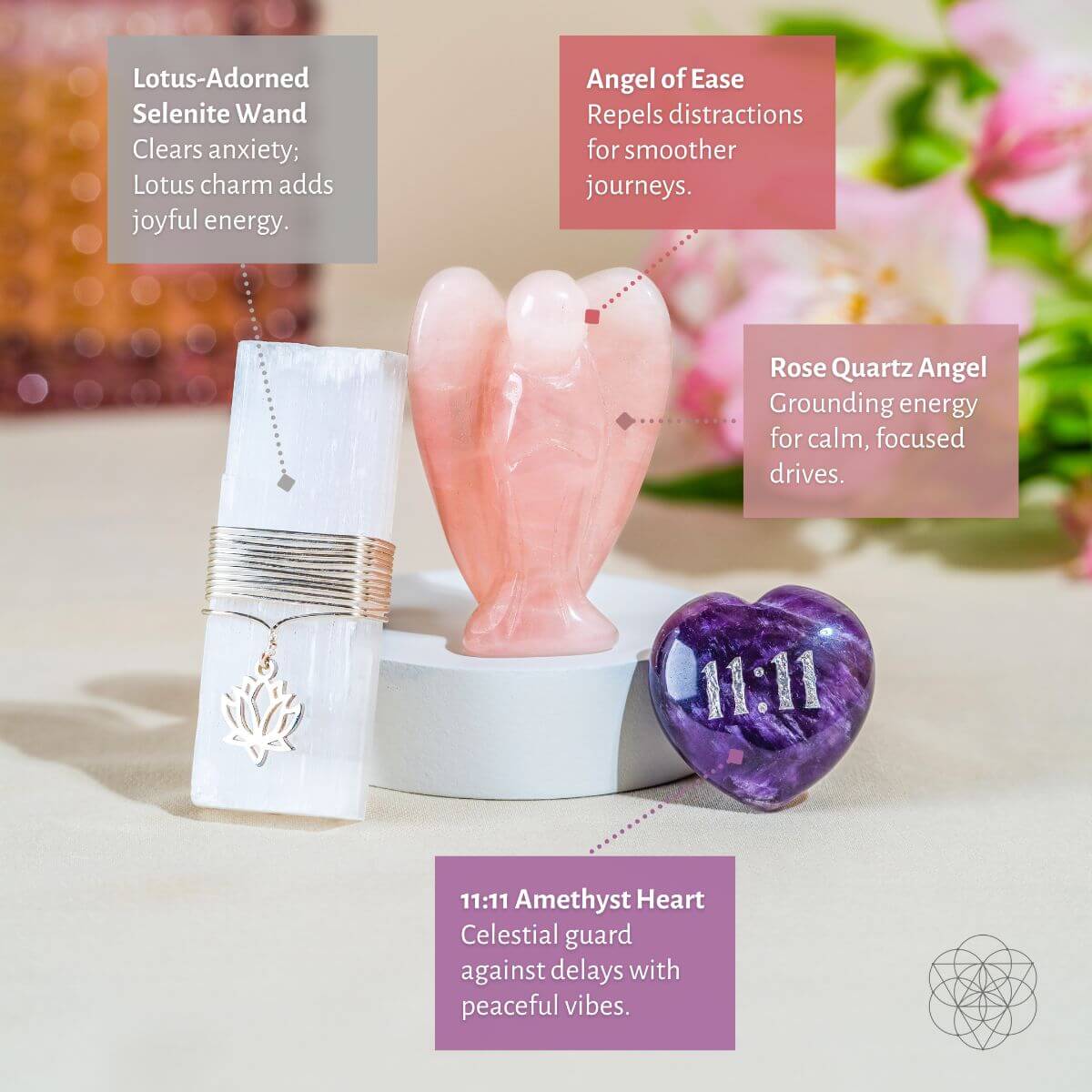 11:11 Blessed Car Crystal Kit - I Am Very Lucky -