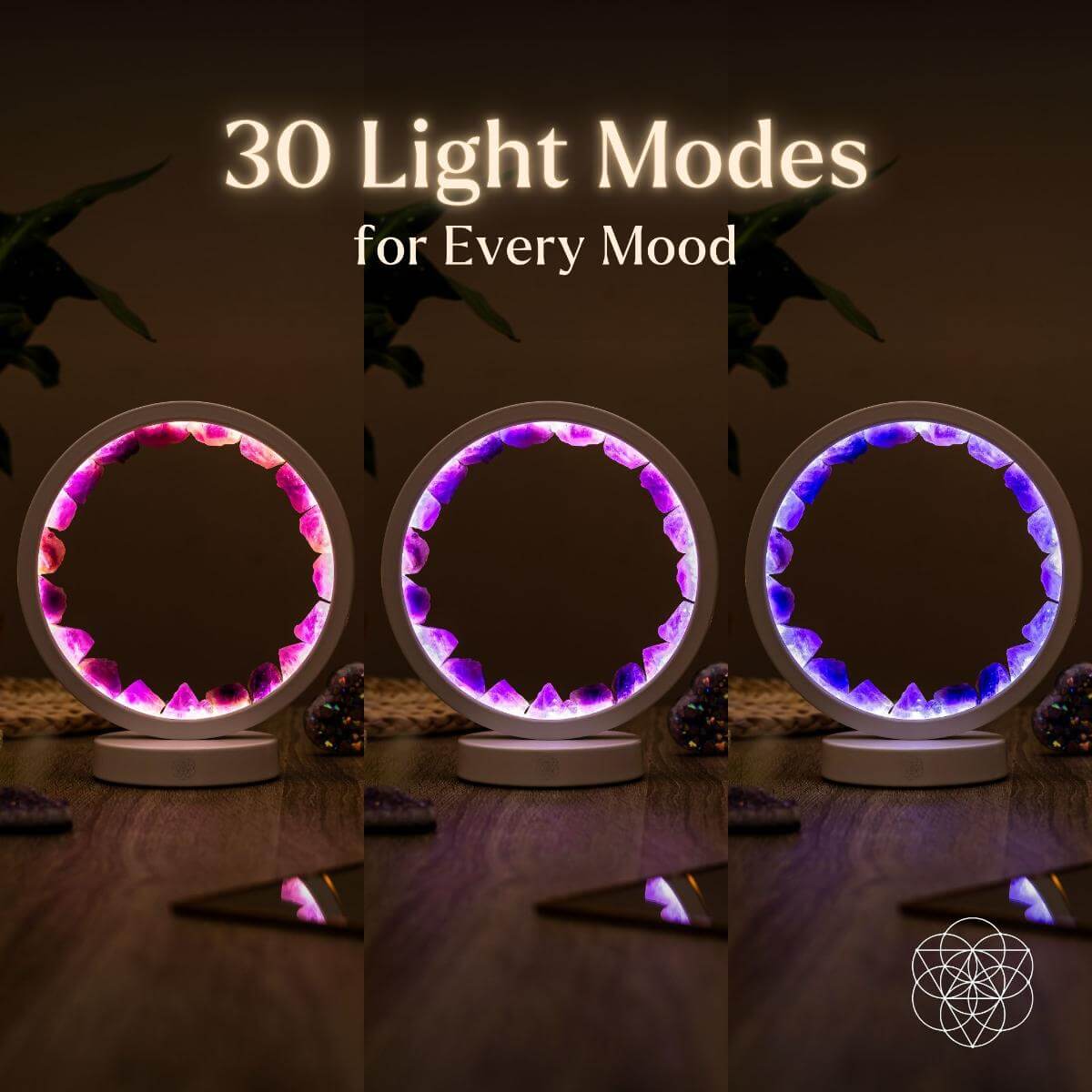 Amethyst Healing Lamp - Stress Less, Sleep More