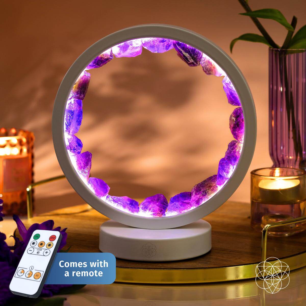 Amethyst Healing Lamp - Stress Less, Sleep More