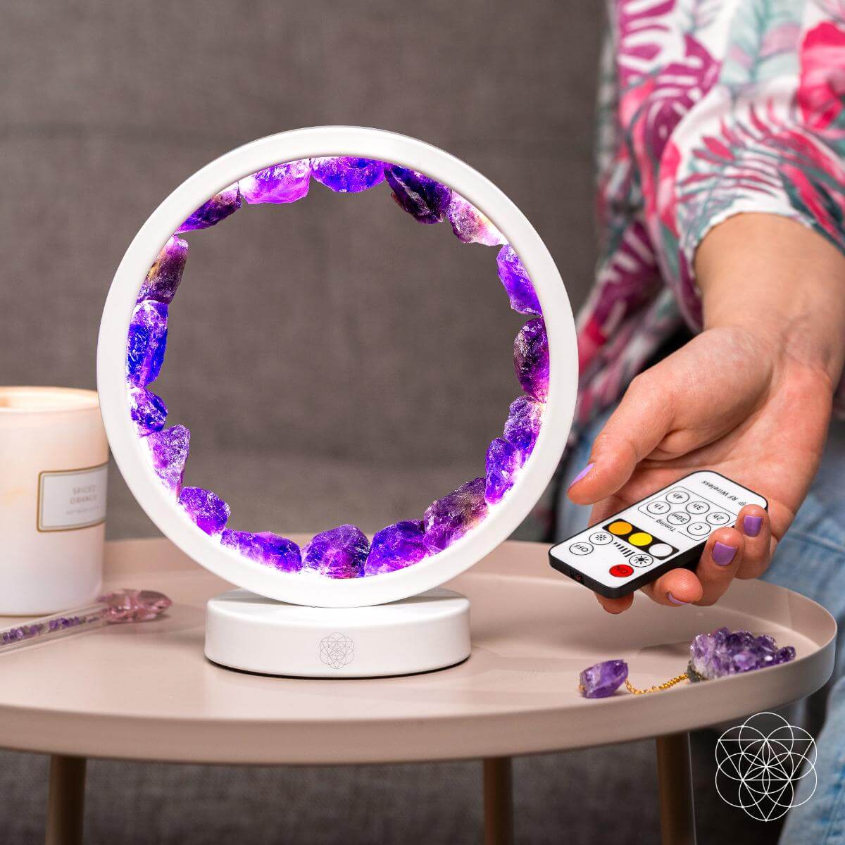 Amethyst Healing Lamp - Stress Less, Sleep More