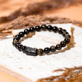 Energy Protection Bracelet - Black Tourmaline - Golden Obsidian