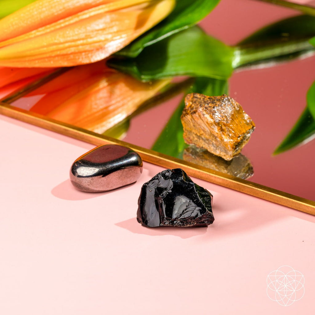 Triple Protection Trio - Obsidian, Tiger's Eye & Hematite