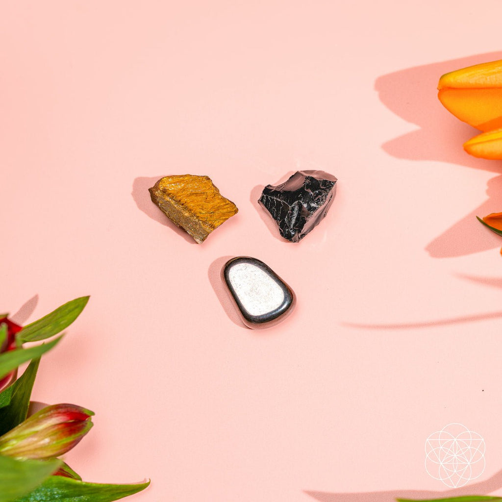 Triple Protection Trio - Obsidian, Tiger's Eye & Hematite