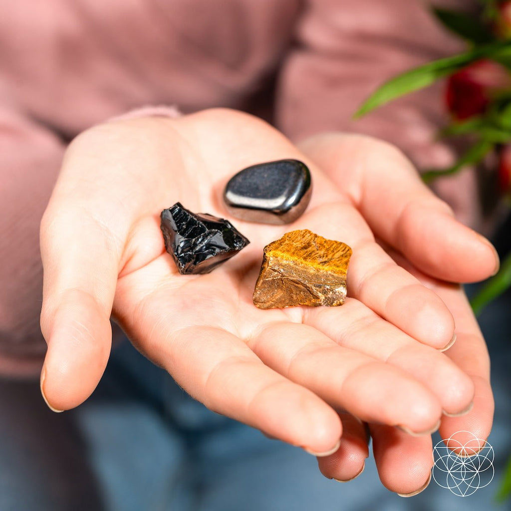 Triple Protection Trio - Obsidian, Tiger's Eye & Hematite